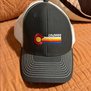 Grey and White Colorado adjustable Cap